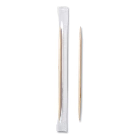Amercareroyal Mint Cello-Wrapped Wood Toothpicks, 2 1/2", Natural, PK15000 RPP RM115